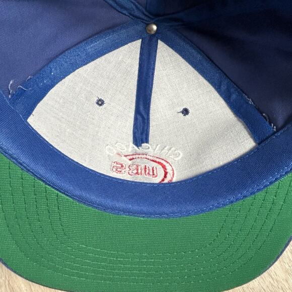 Vintage Chicago Cubs Hat NEW Snapback MLB Baseball Annco Blue Cap - Picture 5 of 7